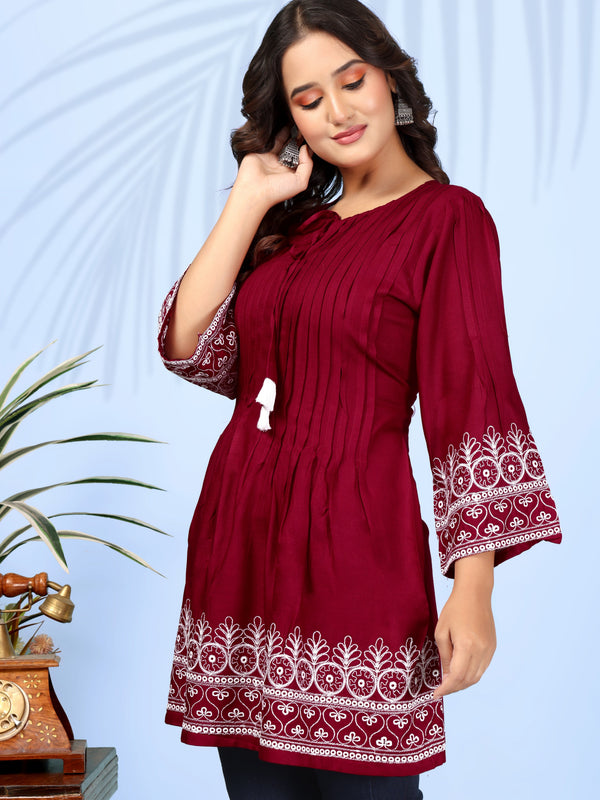Jiyushi Fancy Cotton Tunic For Women
