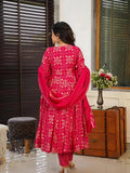 Kudbi's Minaxi Anarkali Suit With Duppata Set.