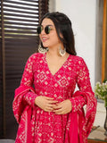 Kudbi's Minaxi Anarkali Suit With Duppata Set.