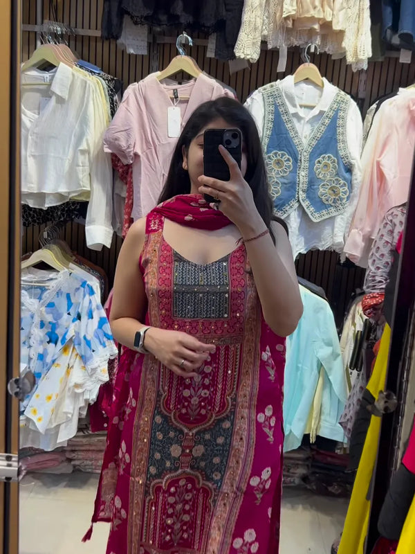 Perisa Primium Fancy Pair with Dupatta set