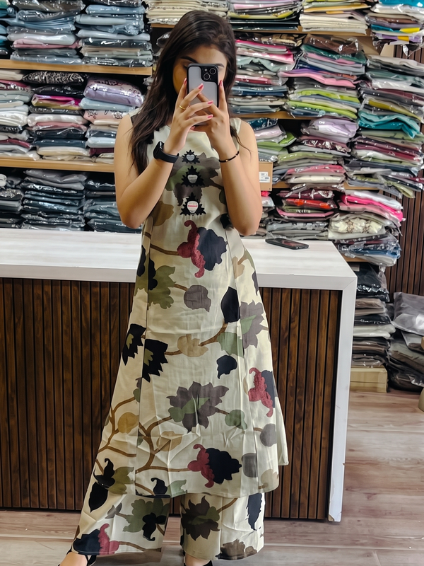 Fila fancy Kalamkari kurta set for women