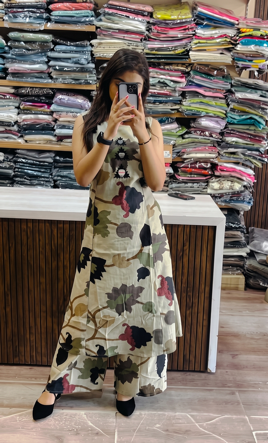 Fila fancy Kalamkari kurta set for women