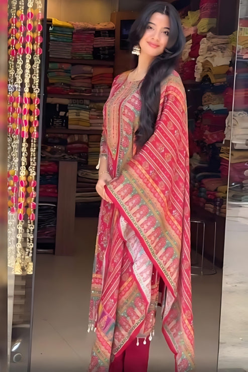 Rishta heavy Pakistani Suit Set & Dupatta.