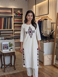 Hexa Pure Khadi Cotton Patchwork kurta set
