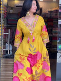 Fommi Heavy Fancy gown set with Dupatta