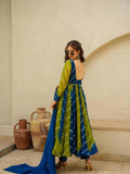 KUDBI'S ROZI ORGENZA MULTI COLOUR ANARKALI SUIT SET