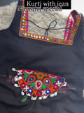 Noor-e-Navratri – Black Beauty Kurti. ( only kurti )