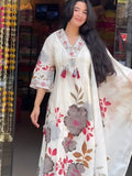Fommi Heavy Fancy gown set with Dupatta