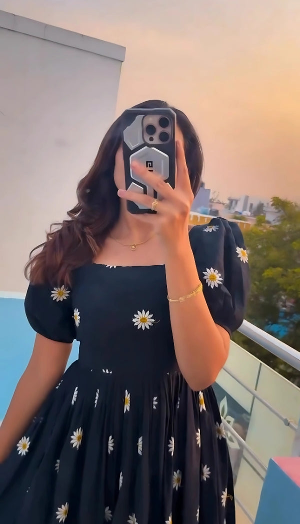 Kudbi's Sunfest Cotton Frock Style.