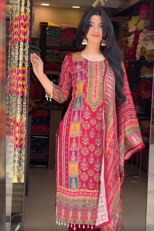 Rishta heavy Pakistani Suit Set & Dupatta.