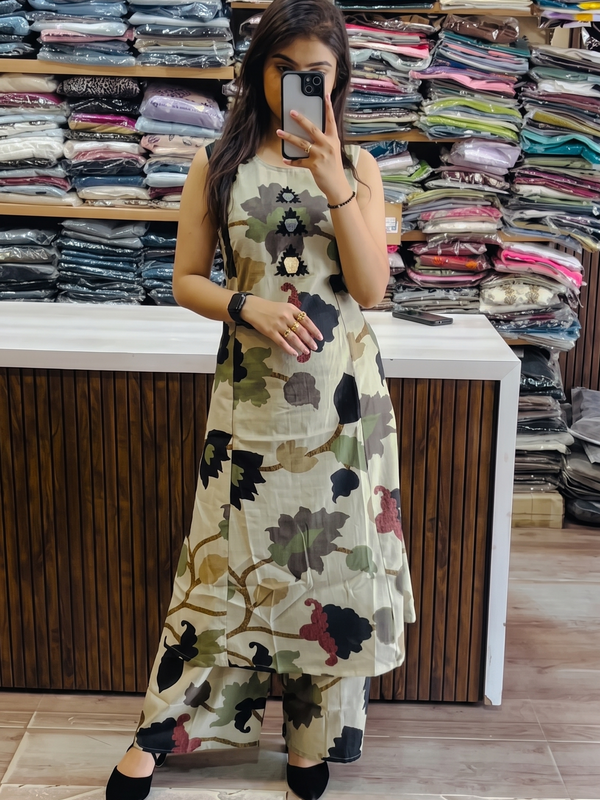 Fila fancy Kalamkari kurta set for women