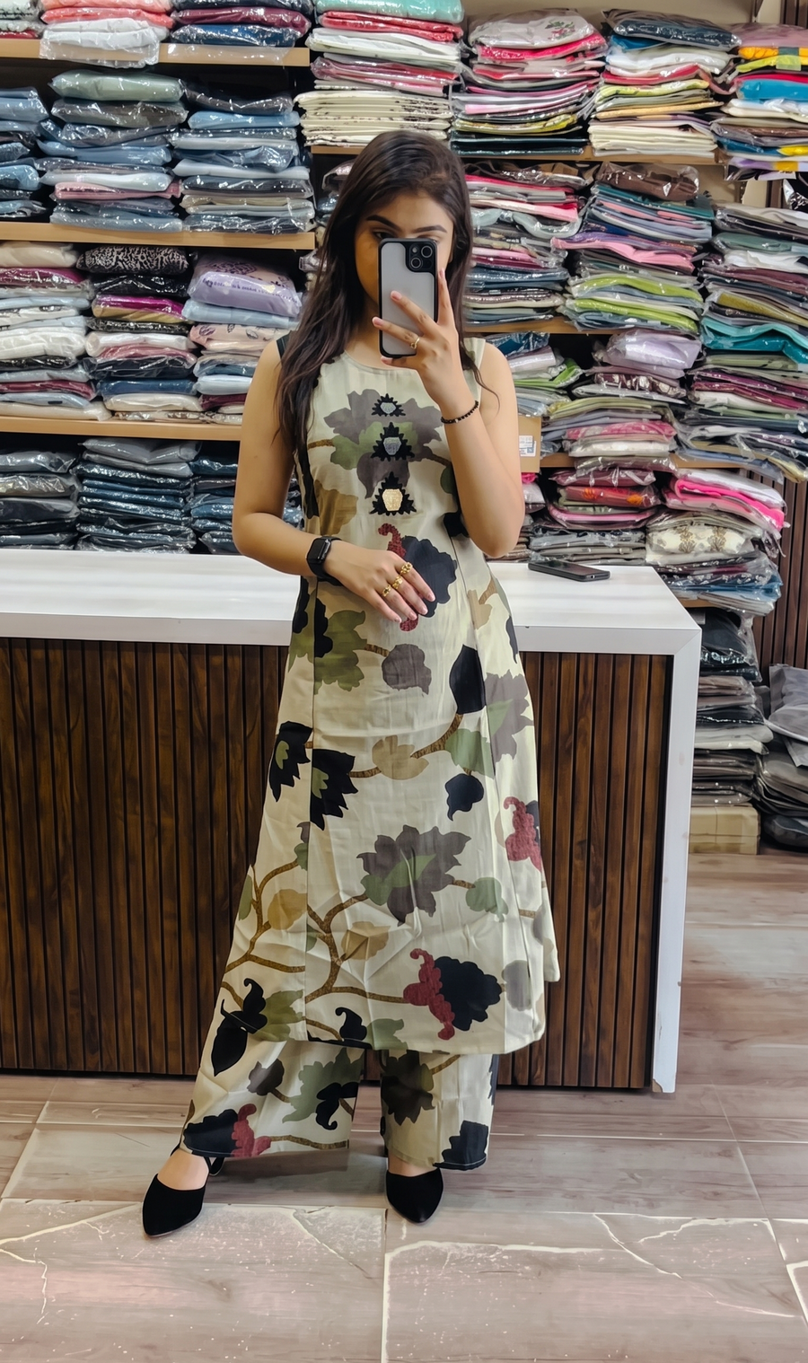 Fila fancy Kalamkari kurta set for women