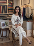 Hexa Pure Khadi Cotton Patchwork kurta set