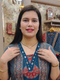 Mishri Stylish Blue Real Mirror Co-ords Set for Summer