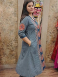 Mishri Stylish Blue Real Mirror Co-ords Set for Summer