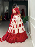 Jimmy Artistry Silk Tussar Lehenga Choli with Bandhej Print