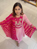 Pink Lotus Heavy Handwork Anarkali Suit Set with Dupatta