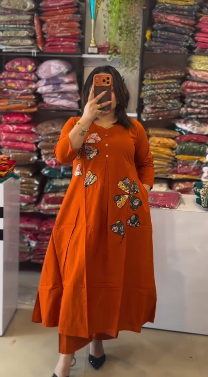 Kudbi's Love-Leaf Cotton Co-ords Set