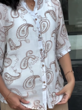 Kudbi's Gen'z Women Style Pure Cotton Embroidery Shirt