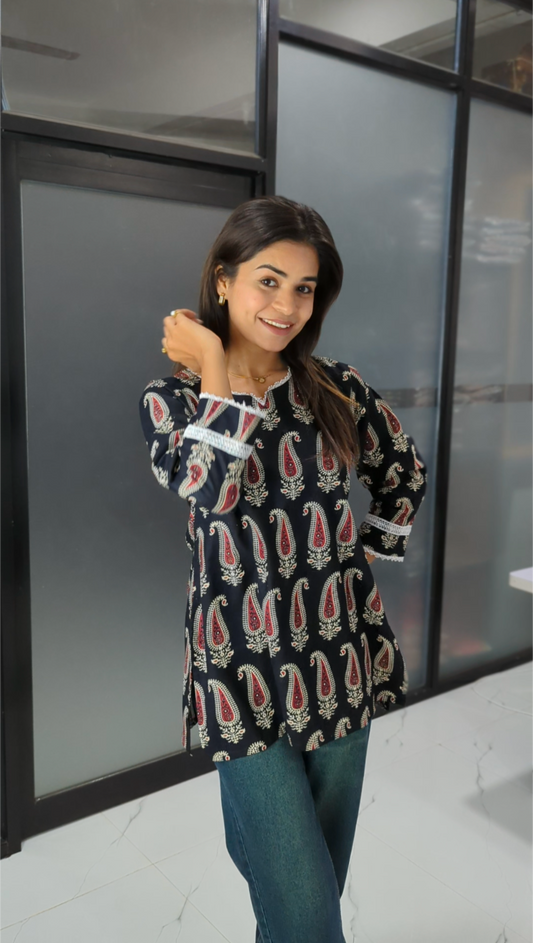 Summer Stylish Pure Cotton Short kurtis