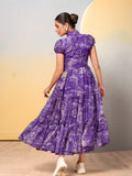 Saajida Trendy Style Collared Frock.