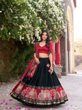 Kudbi Designer Traditional Patola Print Lehenga Choli Set with Dupatta for Women