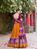 Kudbi Designer Traditional Patola Print Lehenga Choli Set with Dupatta for Women