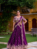 VRUSHEE Rangoli Crush Embroidered Lehenga Choli Set – Designer Festive Wear for Women