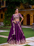 VRUSHEE Rangoli Crush Embroidered Lehenga Choli Set – Designer Festive Wear for Women