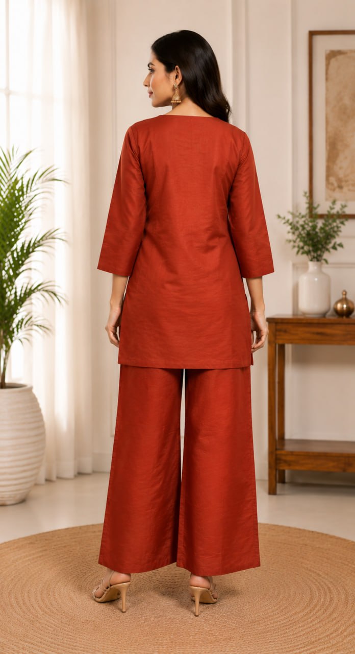 Elegant Floral Embroidered Kurta Set for Women