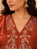 Elegant Floral Embroidered Kurta Set for Women