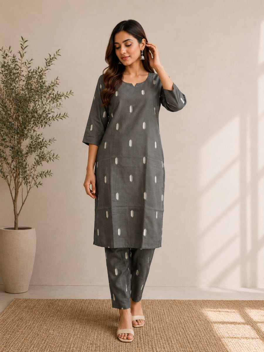 Modern Heritage Fashion Cottan Blend Kurta set