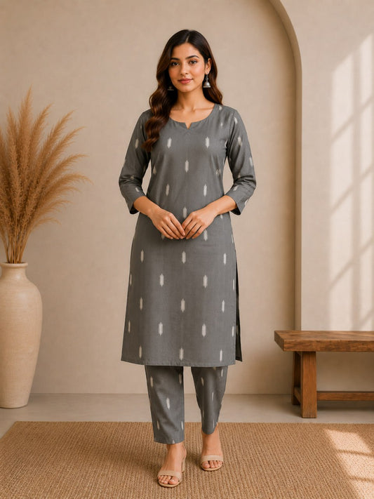 Modern Heritage Fashion Cottan Blend Kurta set