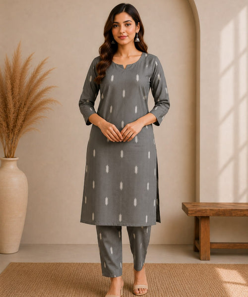 Modern Heritage Fashion Cottan Blend Kurta set