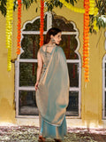 Azure Grace Embroidered Kurta Set with Dupatta
