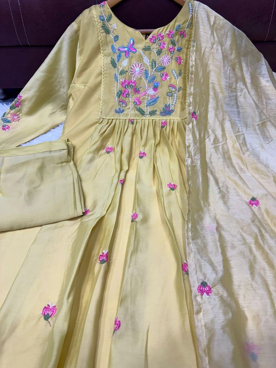 Elegant Anarkali Kurta Set with Dupatta