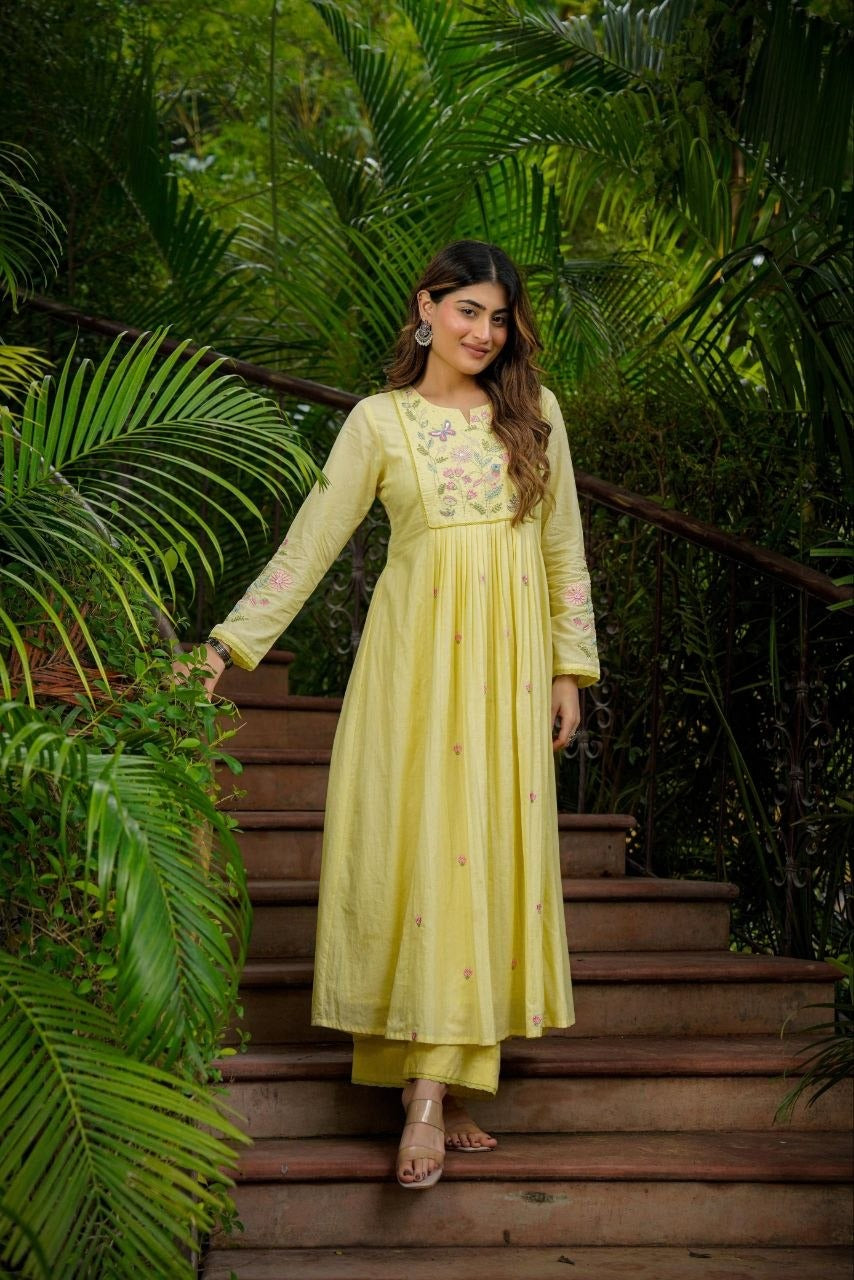 Elegant Anarkali Kurta Set with Dupatta