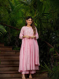 Pink Petal Attractive Embroidered suit set with dupatta