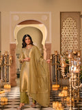 Kanjivaram Style Woven Kurta Set with Matching Dupatta