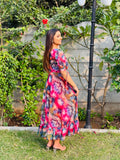 Kudbi Naytra Floral Stylish Print Gown For Women.