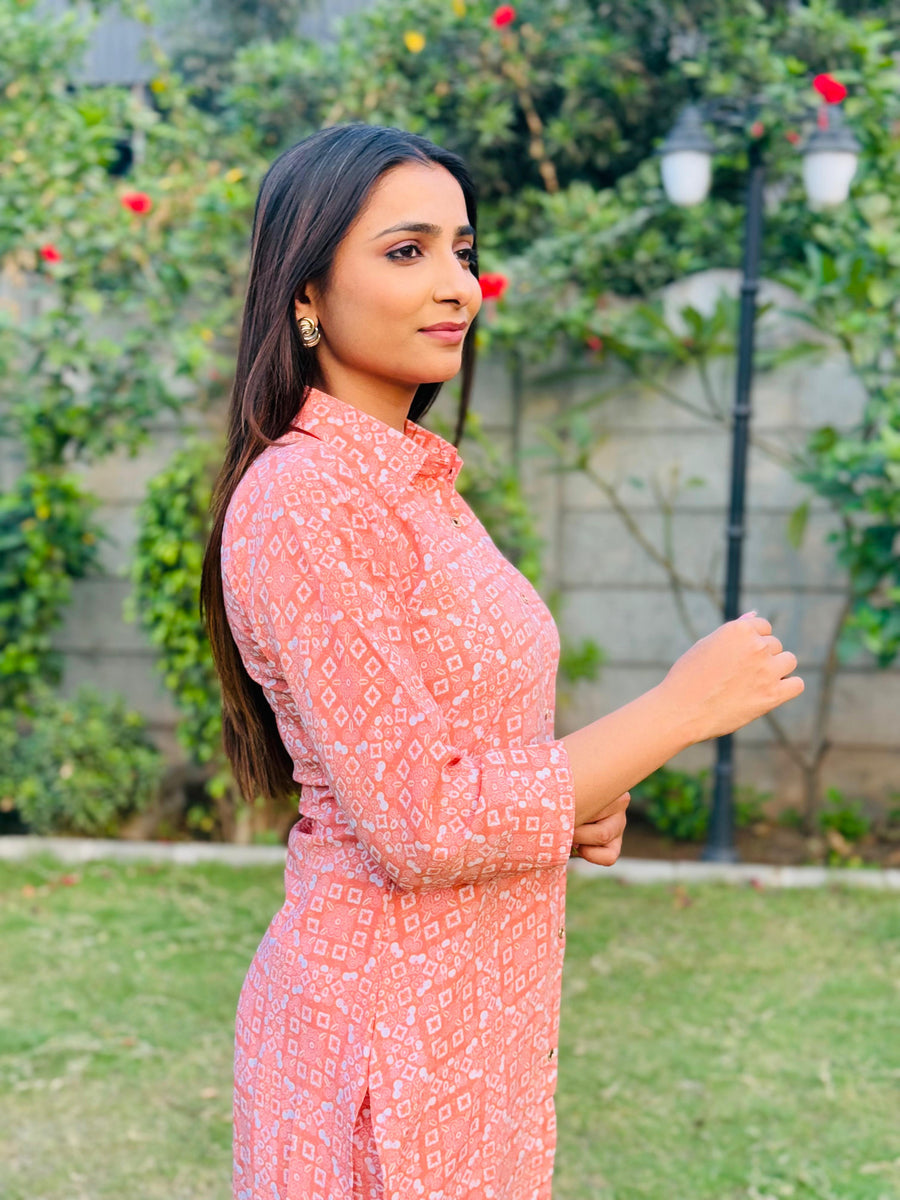 Kudbi's Sitara Fancy Printed Co-ord Set Pair For Women.