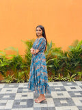 Kudbi Naytra Floral Stylish Print Gown For Women.