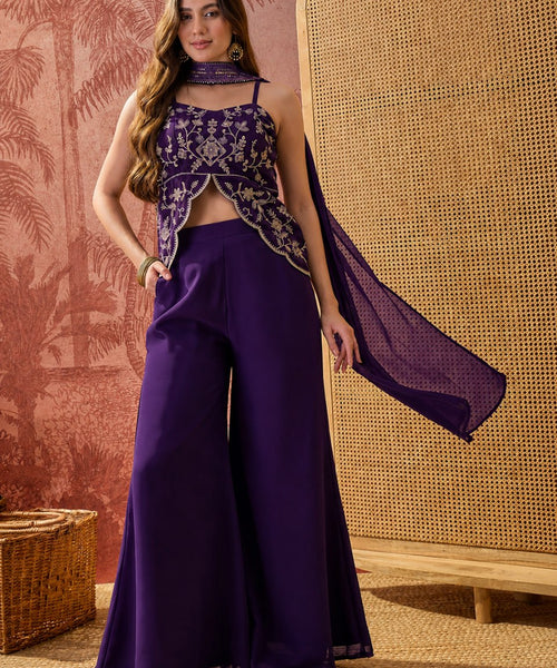 Nikki Designer Kurti with Palazzo & Dupatta