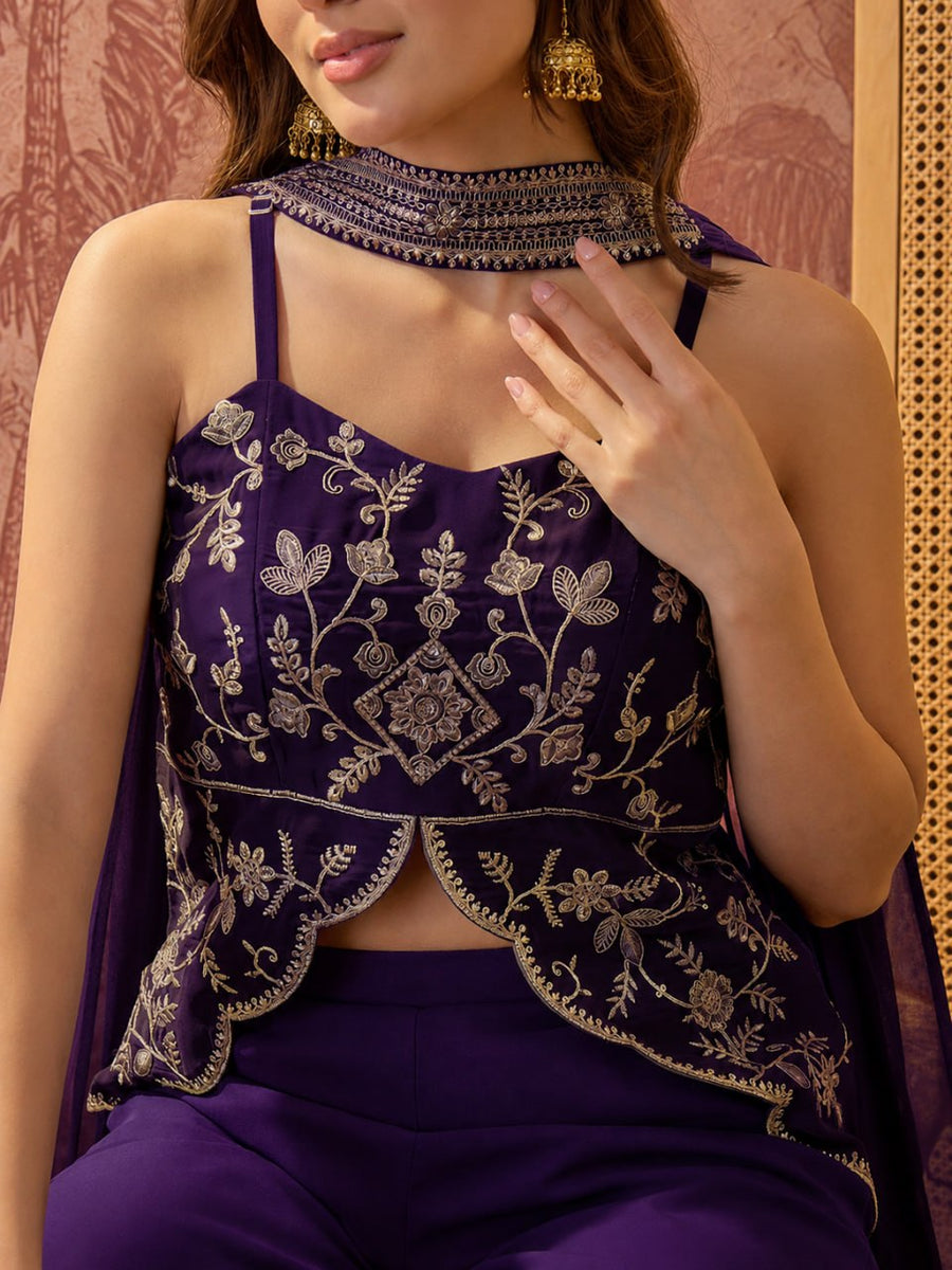 Nikki Designer Kurti with Palazzo & Dupatta