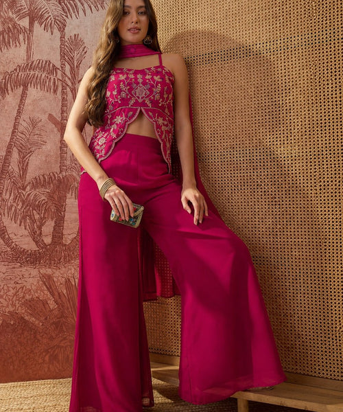 Nikki Designer Kurti with Palazzo & Dupatta