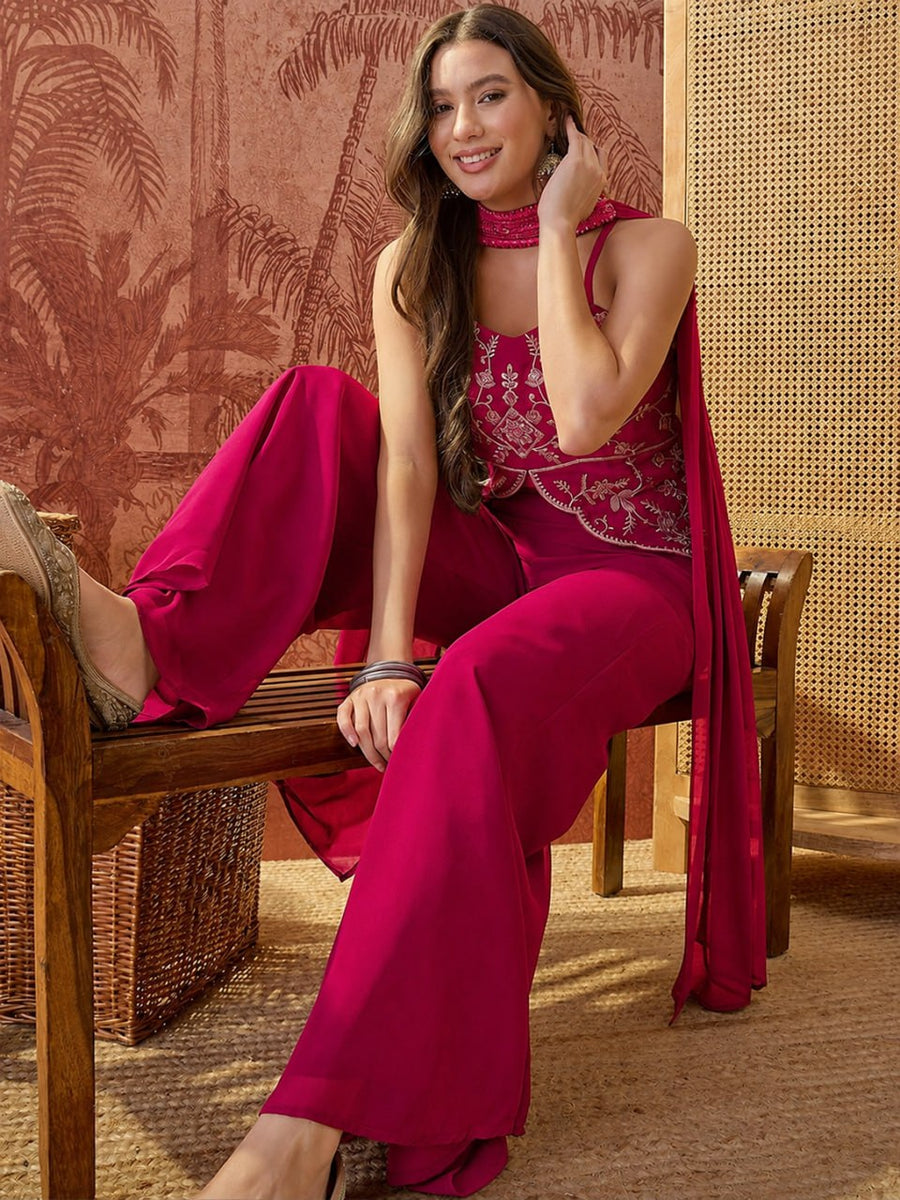 Nikki Designer Kurti with Palazzo & Dupatta